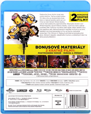 Minionki 2: Wejście Gru [Blu-Ray]