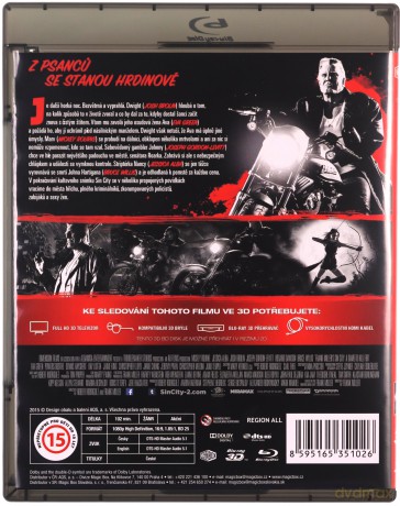 Sin City: A Dame to Kill For (Sin City 2: Damulka warta grzechu) [Blu-Ray 3D]+[Blu-Ray]