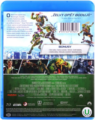 Wojownicze żółwie ninja: Wyjście z cienia [Blu-Ray]