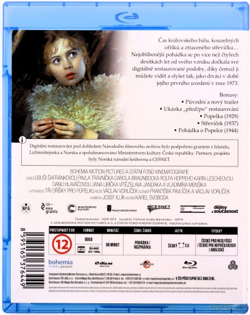 Tři oříšky pro Popelku (Trzy orzeszki dla Kopciuszka) [Blu-Ray]