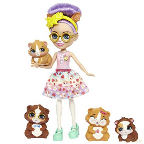 Lalka Enchantimals Rodzina świnki morskie Glee Guinea