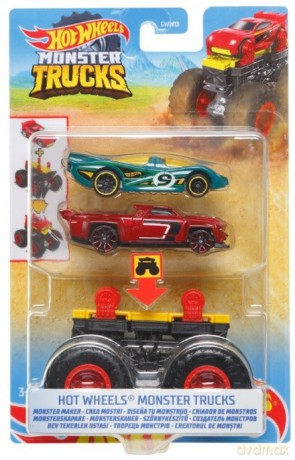 Zestaw pojazdów Monster Truck mix zielony
