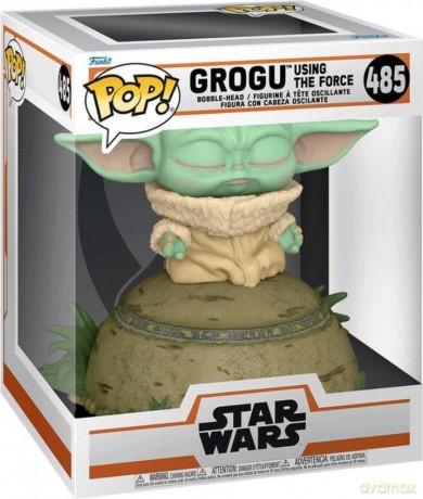 Funko POP! Deluxe: Star Wars The Mandalorian S7 - The Child Using the Force [FIGURKA]