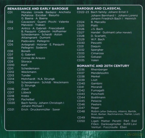 Olivier Messiaen: 500 Jahre Orgelmusik Vol.2 [50CD]