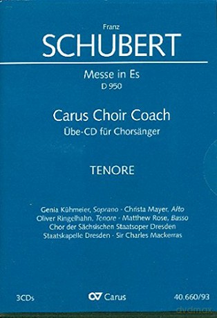 Carus Choir Coach: Schubert, Messe Es-Dur D.960 (Tenor) [CD]