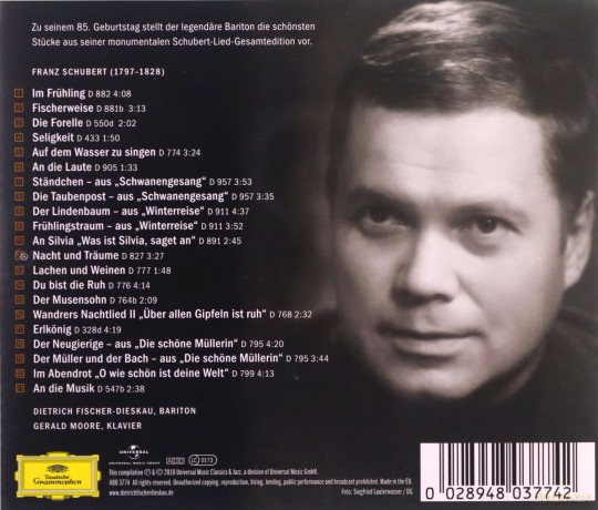 Dietrich Fischer-Dieskau - Meine schunsten Schubert-Lieder [CD]