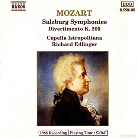 Wolfgang Amadeus Mozart: Divertimento KV 136-138,205 [CD]
