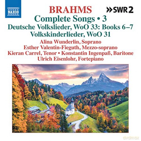 Johannes Brahms: Semtliche Lieder Vol.3 (Naxos-Edition) [CD]