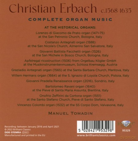 Christian Erbach: Semtliche Orgelwerke [9CD]