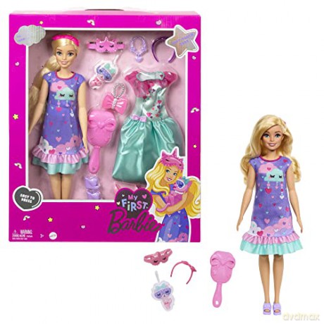 Barbie Moja Pierwsza Barbie Deluxe Blond Hmm66 Wb4