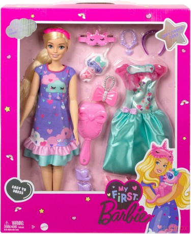 Barbie Moja Pierwsza Barbie Deluxe Blond Hmm66 Wb4
