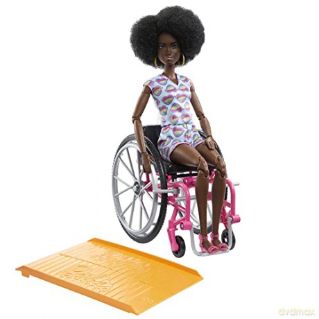 Barbie Na Wozku Barbie Stroj w Serca Ciemna Hjt14 2