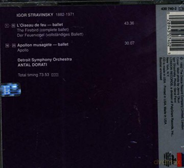 Detroit So/Dorati: Stra:L\'oiseau De Feu [CD]