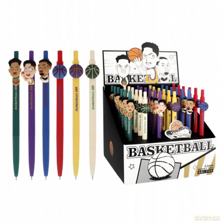 Długopis automatyczny 0.5 Basketball. Starpak 505924 36 sztuk