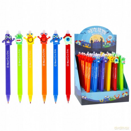 Długopis Ścieralny automatyczny 0.5 Cute Eyes Starpak 484781 36 sztuk