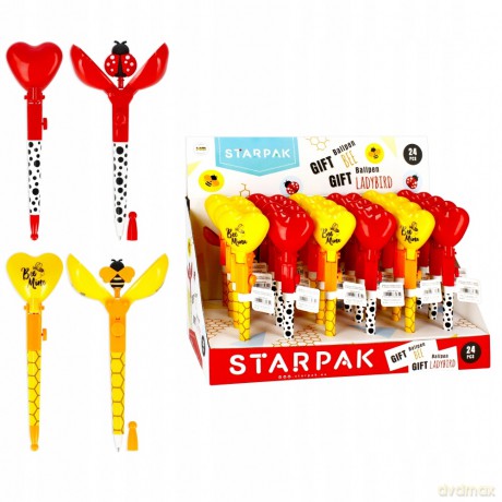 Długopis Zamykany Gift Pszczoła/Biedronka Starpak 491316 24 sztuki