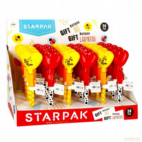 Długopis Zamykany Gift Pszczoła/Biedronka Starpak 491316 24 sztuki