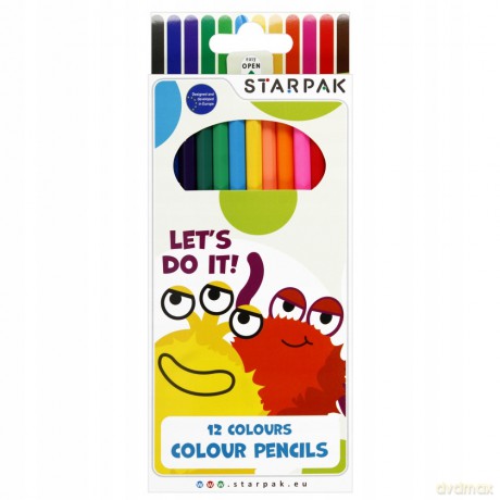 Kredki Ołówkowe 12 Kolorów Monster Starpak 512001