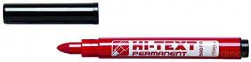 Marker Permanentny Okrągły Czerwony 25 sztuk