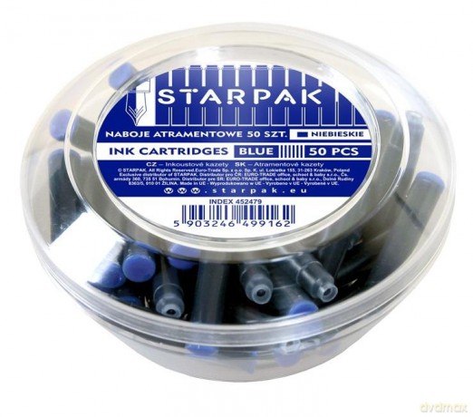 Naboje Do Piór Krótkie Niebieskie 50 Szt. Starpak 452479