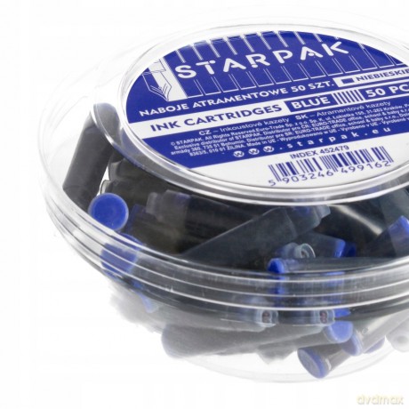 Naboje Do Piór Krótkie Niebieskie 50 Szt. Starpak 452479
