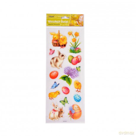 Naklejki 12,5x35 cm Brokatowe Mix Arpex Sw5877