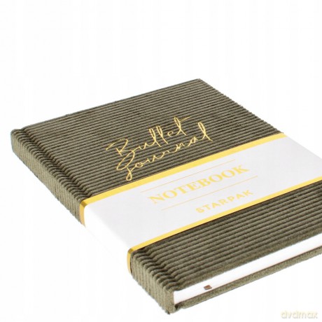 Notes A5 80 Kartek Sztruksowy Oliwka Starpak 452848