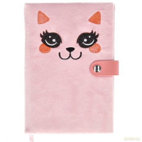 Notes Pluszowy Zamykany A5 Cat Starpak 482215