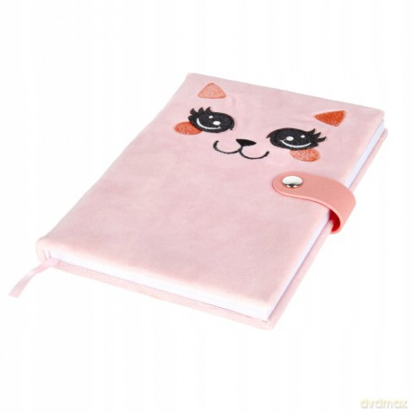 Notes Pluszowy Zamykany A5 Cat Starpak 482215