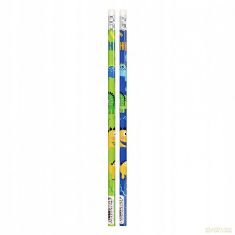 Ołówek z Gumką Hb Dino w Tubie Starpak 512013 48 sztuk