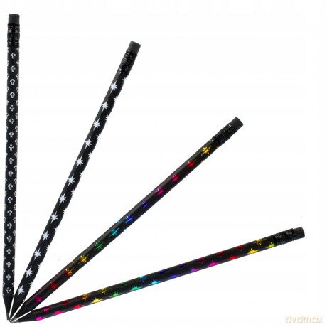 Ołówek z Gumką Okrągły Star Starpak 472402 48 sztuk