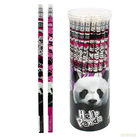 Ołówek z Gumką Panda 48 Sztuk w Tubie Starpak 397703
