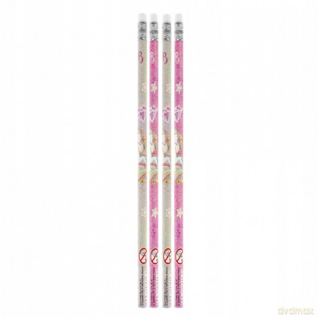 Ołówek z Gumką Unicorn 4 Szt. Starpak 490989