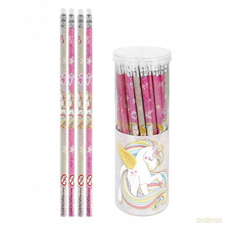 Ołówek z Gumką Unicorn 48 Szt. w Tubie Starpak 490972