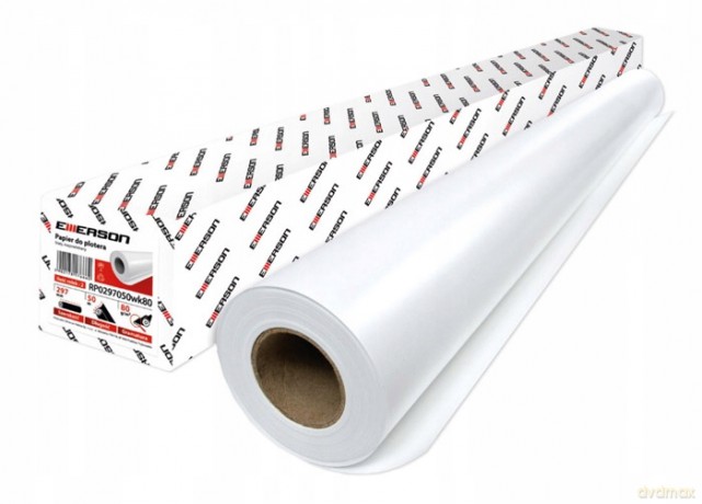 Papier Do Plotera 594mm 50mb Biały 80g Emerson