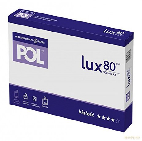 Papier Xero A3 80g Pollux Fol Op500ark 5/150