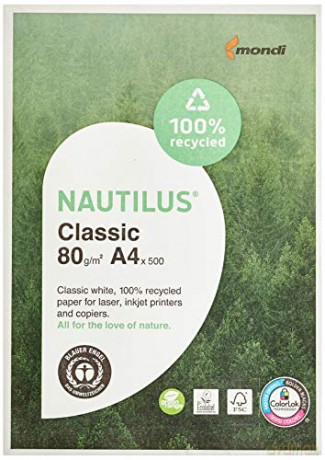 Papier Xero A4 80g Nautilus White Op500ark A 5 Igepa 801037a80