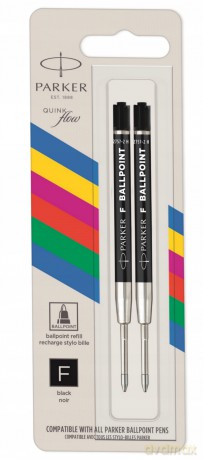 Parker Wkład Do Długopisu 0.5 Czarny F Eco Op.2 Szt. 2166541