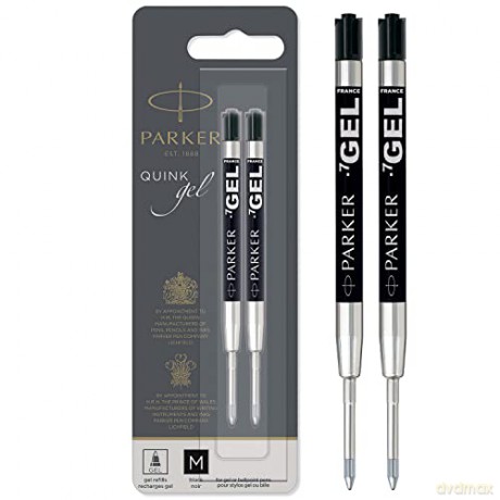 Parker Wkład Do Długopisu Żelowy Czarny Blister 2 Szt 1950362