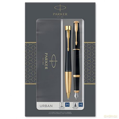 Parker Zestaw Pióro Wieczne Długopis Urban Czarny Gt 2093381