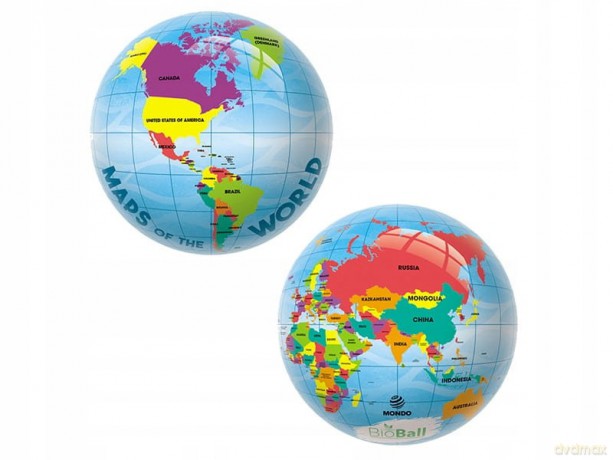 Piłka Kolorowa 23 cm Mapa Brimarex 26043