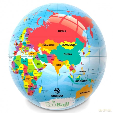 Piłka Kolorowa 23 cm Mapa Brimarex 26043