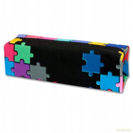 Piórnik Tuba Kwadrat 1 zamek Puzzle Warta Stella War-658