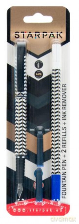 Pióro Wieczne z Nabojami I Wymazywaczem Elegant Starpak 452456