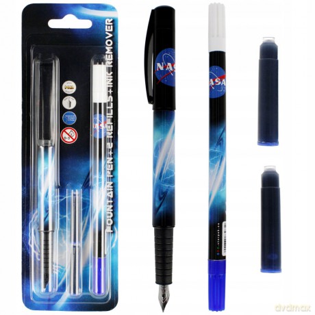 Pióro Wieczne z Nabojami I Wymazywaczem Nasa Starpak 491449