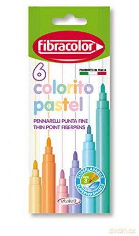 Pisaki Colorito Pastel 6 Kol. Fibracolor 25770