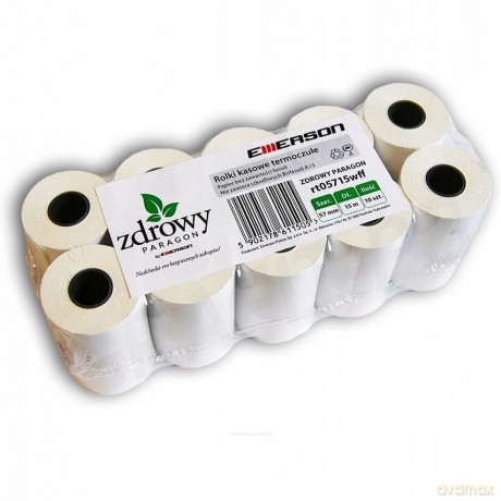 Rolka Termiczna - Zdrowy Paragon 57 Mm X 15 M, Karton= 120 Rolek