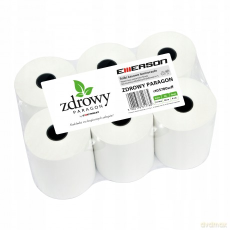 Rolka Termiczna - Zdrowy Paragon 57 Mm X 80 M, Karton = 54 Rolki