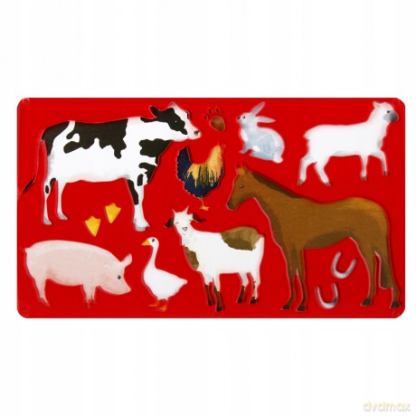 Szablon Rysunkowy Plastikowy Animals Starpak 505506