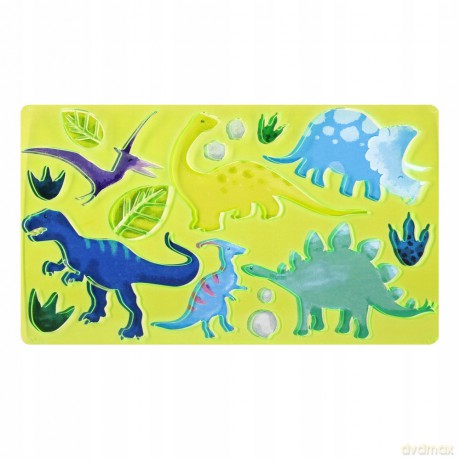 Szablon Rysunkowy Plastikowy Dinozaury/Kosmos Starpak 505501